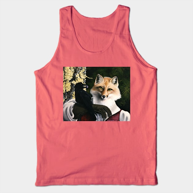 The Fox and the Cheese Tank Top by ferinefire